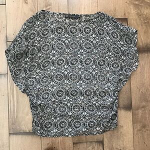 Outback red Geometric Blouse Top Sheer XS